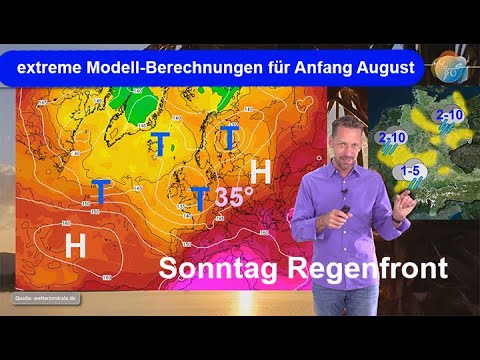 Read more about the article Sommerwetter open end mit Unwettergefahr am Freitag & Regen am Sonntag. ECMWF droht derweil mit 40°