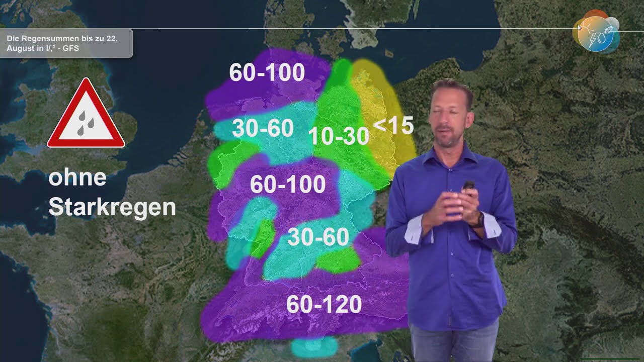 Read more about the article Wetterprognose: Große Hoffnung auf Regen. Modelle erhöhen Regensummen. Wird der August noch nass?
